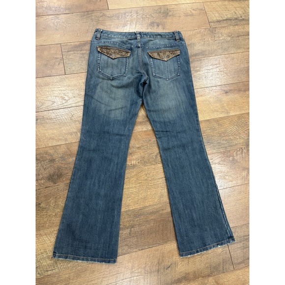 Calvin Klein Other - Vintage Calvin Klein Ultra Low Boot Cut Flaired Jeans Embroidered Pockets 32x31